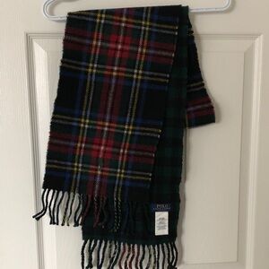 Polo by Ralph Lauren Wool Reversible print Plaid Scarf